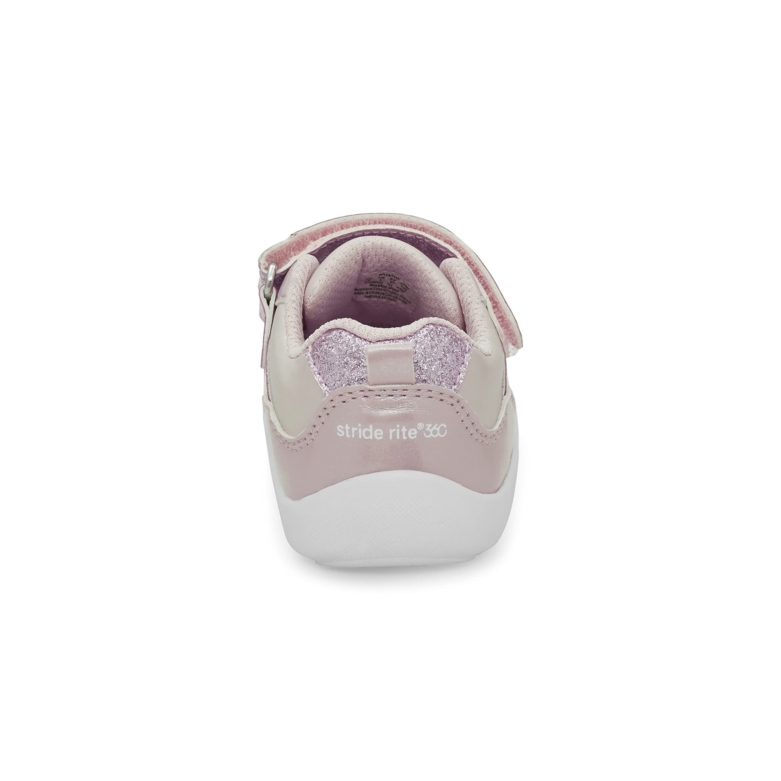 Stride Rite 360 Girls Natasha Sneaker, Pink, 3 Infant