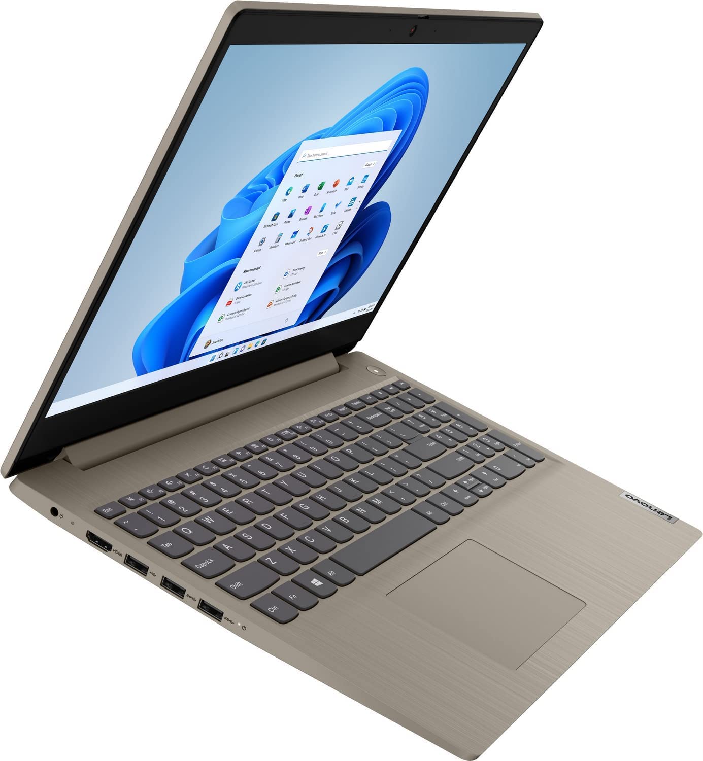 Lenovo IdeaPad 3 Laptop, 15.6" HD Touchscreen, 11th Gen Intel Core i3-1115G4 Processor, 20GB DDR4 RAM, 512GB PCIe NVMe SSD, HDMI, Webcam, Wi-Fi 5, Bluetooth, Windows 11 Home, Almond