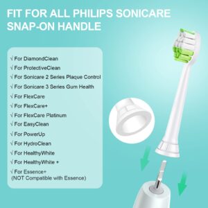 Electric Toothbrush Brush Replacement Heads, White, 8 Packs