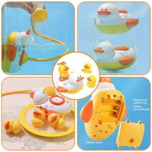 Little Bado Electric Baby Bath Toy with Head Shower Duck Spray Water Pool Bathtub Toy for Infants Kids Babies Toddlers Bath Toy for Infants Babies 6-12 Months