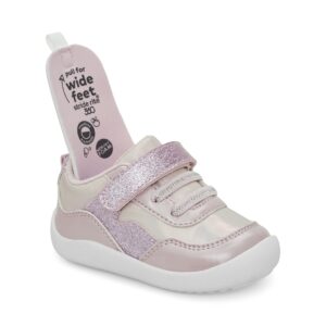 Stride Rite 360 Girls Natasha Sneaker, Pink, 3 Infant