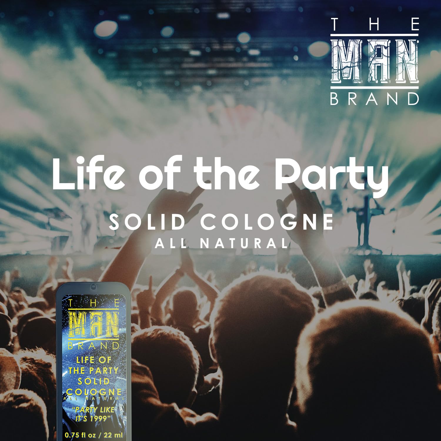 Life of the Party Solid Cologne - Natural Men's Cologne - Life fo the Party Wax Cologne, Travel Size Cologne for men - natural mens cool water cologne (3/4 oz (Pack of 1), Life of the Party)