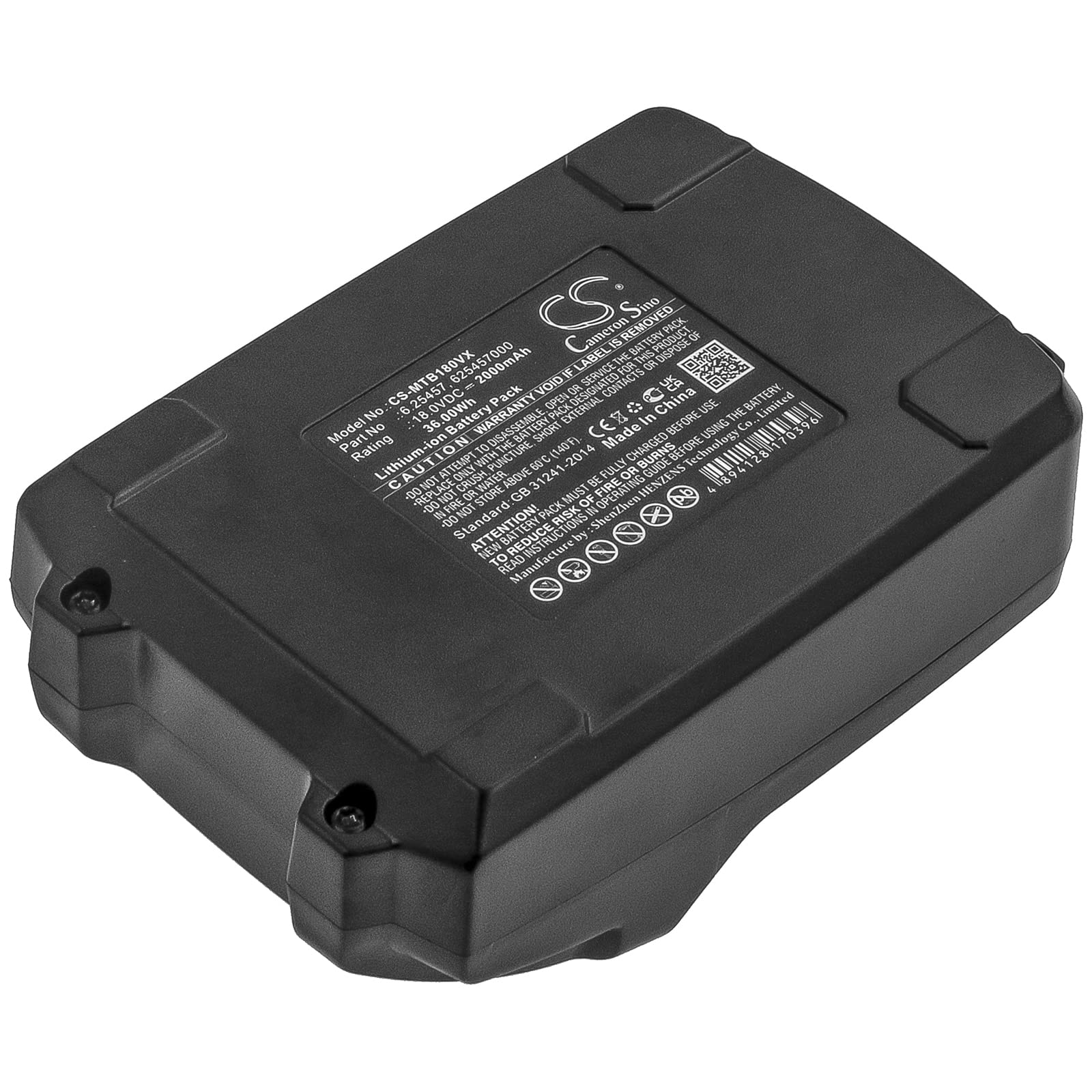 Derrlrmg 2000mAh Battery Compatible with Metabo 6.25468, 6.25469, 6.25469.00, 6.25499 SSD 18 LTX, SSD 18 LTX 200 BL, SSD18 LT, SSD18 LTX, SSE 18 LTX Compact, SSW 18, SSW 18 LT