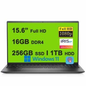 DELL INSPIRON 3511 15.6 FHD TOUCH I7-1165G7 16GB 256GB SSD 1TB HDD FPR BLACK (Renewed)