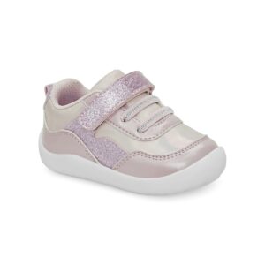 stride rite 360 girls natasha sneaker, pink, 3 infant