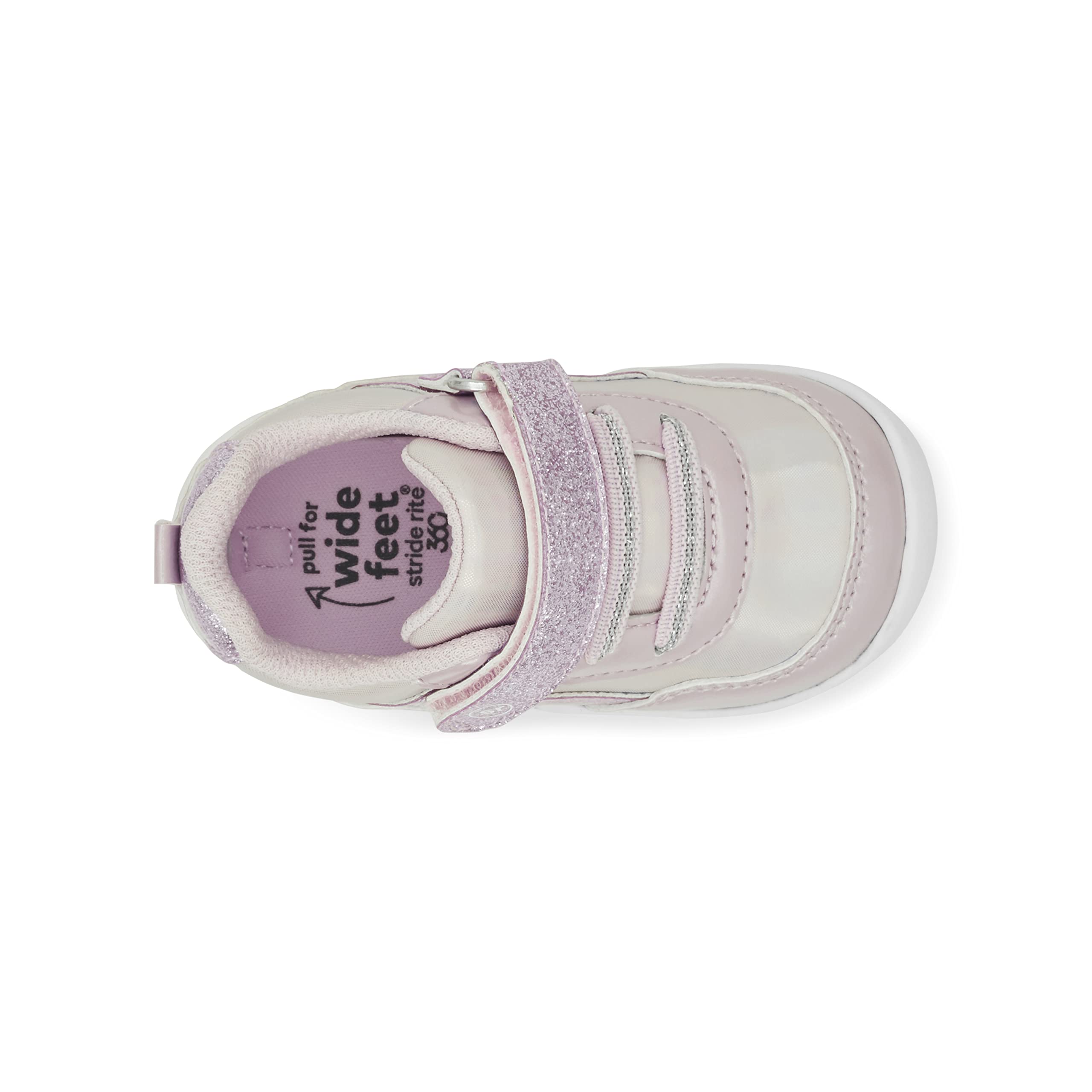 Stride Rite 360 Girls Natasha Sneaker, Pink, 3 Infant