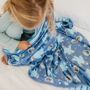 Copper Pearl Three-Layer Baby Blanket: Soft Baby Quilts for Boys and Girls | Breathable, Cozy, Toddler Blanket | Baby Quilt for Newborns | 46x46 Premium Polyester/Rayon | Cookie Monster