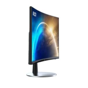 MSI Pro MP242C, 24" Monitor, 1920 x 1080 (FHD), Curved VA, 75Hz, FreeSync, TUV Certified Eyesight Protection, 1ms, HDMI, Tilt