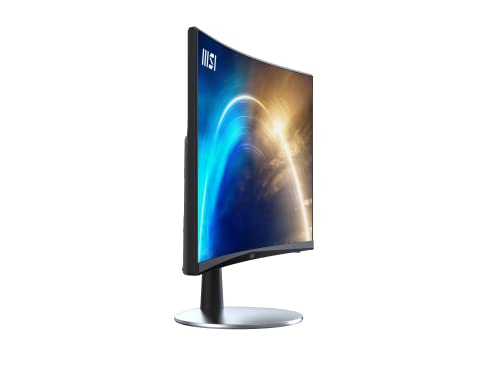 MSI Pro MP242C, 24" Monitor, 1920 x 1080 (FHD), Curved VA, 75Hz, FreeSync, TUV Certified Eyesight Protection, 1ms, HDMI, Tilt