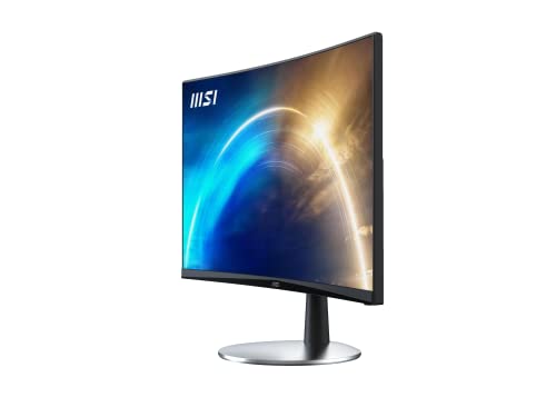 MSI Pro MP242C, 24" Monitor, 1920 x 1080 (FHD), Curved VA, 75Hz, FreeSync, TUV Certified Eyesight Protection, 1ms, HDMI, Tilt