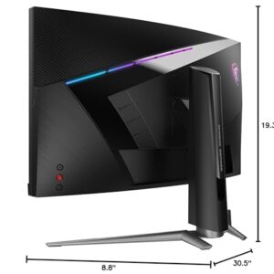 MSI MPG ARTYMIS 273CQRX QD, 27" Gaming Monitor, 2560 x 1440 (QHD), VA with Quantum Dot Technology, 240Hz, FreeSync Premium Pro, HDR 400, HDMI, Displayport, USB C, Tilt, Swivel, Height Adjustable