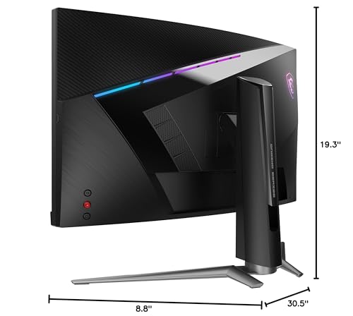 MSI MPG ARTYMIS 273CQRX QD, 27" Gaming Monitor, 2560 x 1440 (QHD), VA with Quantum Dot Technology, 240Hz, FreeSync Premium Pro, HDR 400, HDMI, Displayport, USB C, Tilt, Swivel, Height Adjustable