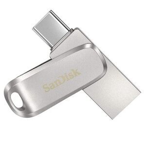 SanDisk Ultra Dual Drive Luxe 32GB Flash Drive (4 Pack) USB Type-C for Smartphones, Tablets, and Computers - High Speed (SDDDC4-032G-G46) Bundle with (1) Everything But Stromboli 4 Port USB 3.0 Hub