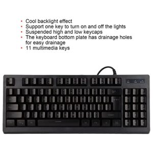 Vbestlife Mechanical Gaming Keyboard, Wired RGB Backlight 89 Keys Compact PC Keyboard Translucent Characters Keycaps Waterproof USB Gaming Keyboard for PC Gamer