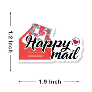 180 PCS Cute Happy Mail Small Shop Thank You Stickers,Small Business Label sitcker,Envelopes Stickers for Handmade Goods/Bags Business Packages,Thanks Stickers for Envelopes Seals, HM2