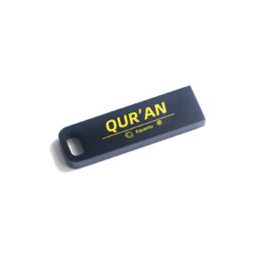 EQUANTU Quran USB Flash Drive - Portable 32GB Thumb Flash Drive, Quran in MP3 Format, 27 Famous Readers, Appliable for Cars, Laptops, Quran Speaker, and Other USB Compatible Devices (Black)