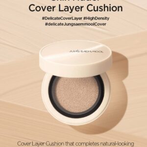 [JUNGSAEMMOOL OFFICIAL] Skin Nuder Cover Layer Cushion 22 (Light) | Refill Included | Delicate Cover | All-day Lasting | Makeup Artist Brand