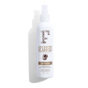 FILPO Beauty Hair Detangler Spray - 6 in 1 Coconut Milk and Argan Oil Infused Hydrating Anti-Frizz Leave-in Conditioner for Curly Hair