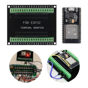 5PCS ESP32 Breakout Board GPIO 1 into 2 Compatible with 38 Pins ESP32S ESP32 Development Board 2.4 GHz Dual Core WLAN WiFi + Bluetooth 2-in-1 Microcontroller ESP-WROOM-32 Chip for Arduino