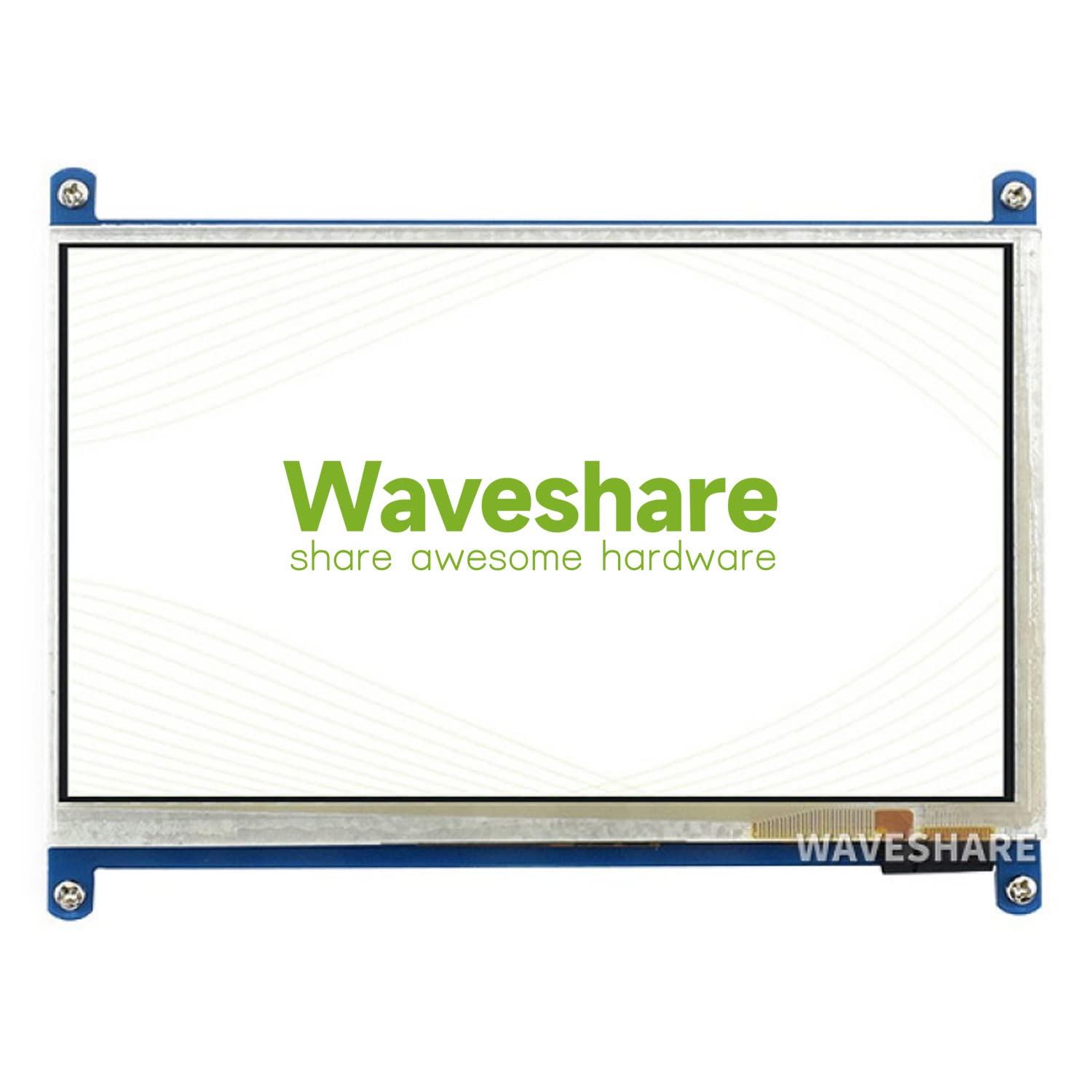 waveshare 7inch Capacitive Touch Screen LCD Compatible with Raspberry Pi 4B/3B+/3A+/2B/B+/A+/Zero/Zero W/WH/Zero 2W CM3+/4 800×480 Resolution HDMI Low Power Consumption Supports Windows