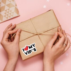 210 PCS Cute I Love My VIP'S Thank You Stickers,Small Business Stickers,Handmade Stickers,Envelopes Stickers for Handmade Goods/Bags Small Shop Packages,Thanks Stickers for Envelopes Seals - vip3