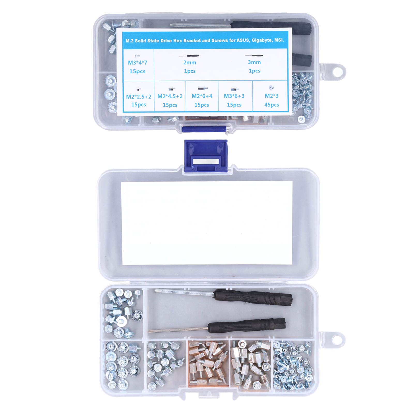 Computer Screws Computer Screw Standoffs Set, Laptop Repair Screws M.2 Solid State Drive Fixing Studs with Screwdrivers and Hex Head