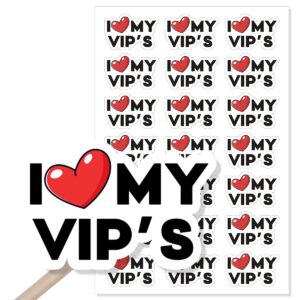 210 pcs cute i love my vip's thank you stickers,small business stickers,handmade stickers,envelopes stickers for handmade goods/bags small shop packages,thanks stickers for envelopes seals - vip3