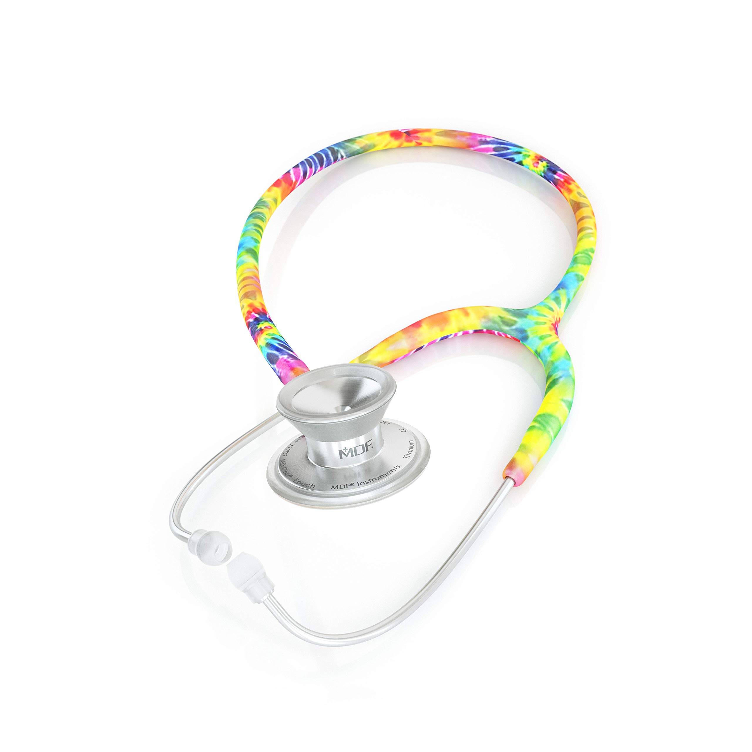 MDF Instruments MD One Epoch Lightweight Titanium Stethoscope + MDF Pediatric Attachment with Clip