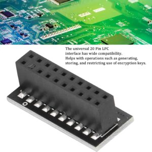 TPM 2.0 Module LPC Interface 20Pin Module Motherboard Compatible with TPM2.0 Remote Card Encryption Security Board Electronic Component