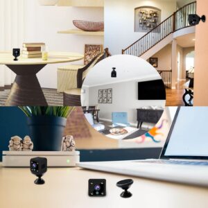 Security Home Camera, 480P 100° Wide Angle Night Visual Intelligent Motion Detection Remote Viewing Video, Mini Surveillance Camera for Baby/Pet/Nanny/Car