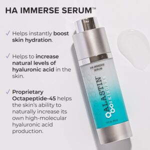 ALASTIN Skincare Hyaluronic Acid HA IMMERSE Moisturizing Face Serum (1 oz) | Restorative Serum Combats Dry, Dehydrated Skin | For Radiant, Glowing Skin