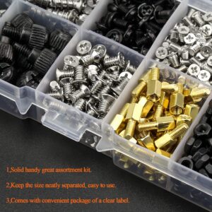 HELIFOUNER 480 Pieces Computer Standoffs Screws Assorted Kit for 2.5" SSD, Hard Drive, Computer Case, Motherboard, Fan Power Graphics with Screwdriver