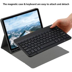 Keyboard Case for iPad 9th 8th 7th Generation 10.2 inch, iPad Air 3rd Gen 10.5" 2019, iPad Pro 10.5 inch 2017 Case with Keyboard, Detachable Bluetooth Keyboard with Pencil Holder Folio Cover (Black)