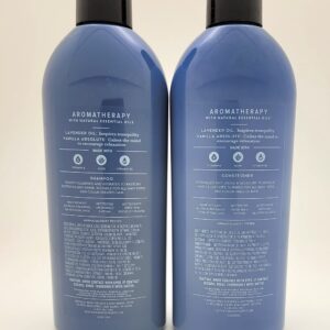 Aromatherapy -2 pc Bundle - Lavender + Vanilla - Shampoo and Conditioner - 16 FL OZ each