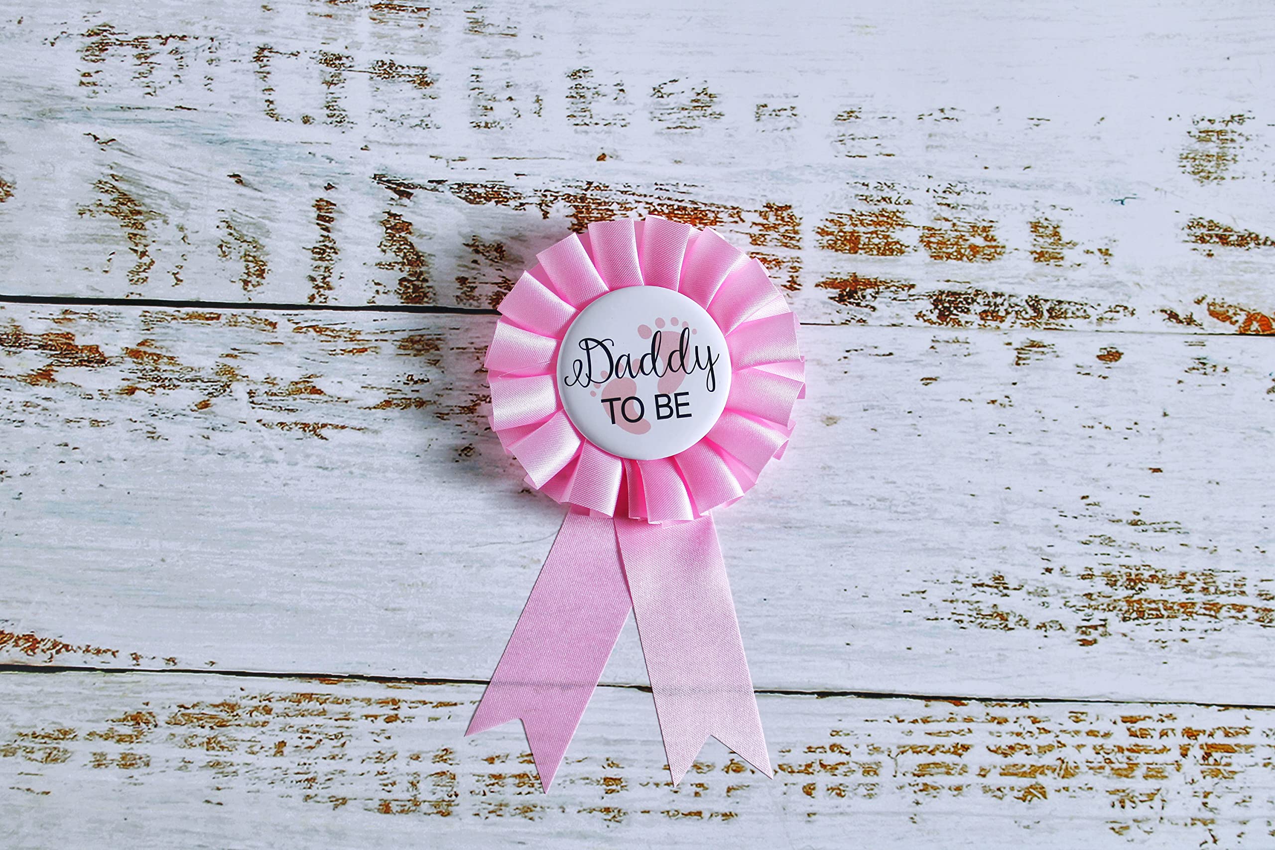 PATICARRY Mom to Be Sash and Daddy to Be Tinplate Badge Pin for Baby Shower Decorations,Welcome Baby Girl Gender Reveal Decorations, New Mom Gifts for Baby Celebration