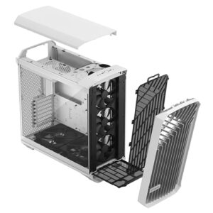 Fractal Design Torrent RGB White E-ATX Tempered Glass Window High-Airflow Mid Tower Computer Case