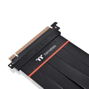 Thermaltake Tt Premium PCI-E 4.0 200mm flexiable Extender with 90 Degree Adapter, AC-060-CO1OTN-C2