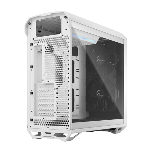 Fractal Design Torrent RGB White E-ATX Tempered Glass Window High-Airflow Mid Tower Computer Case