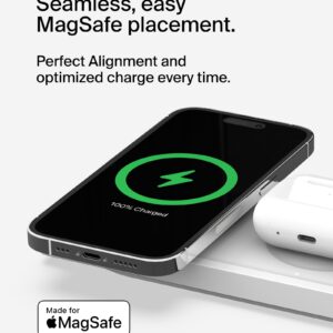 Belkin MagSafe 3-in-1 Wireless Charging Pad - Fast Wireless Charging for Apple Watch, iPhone 15, iPhone 14, iPhone 13, & iPhone 12 Series, & AirPods - Charging Station for Multiple Devices - White