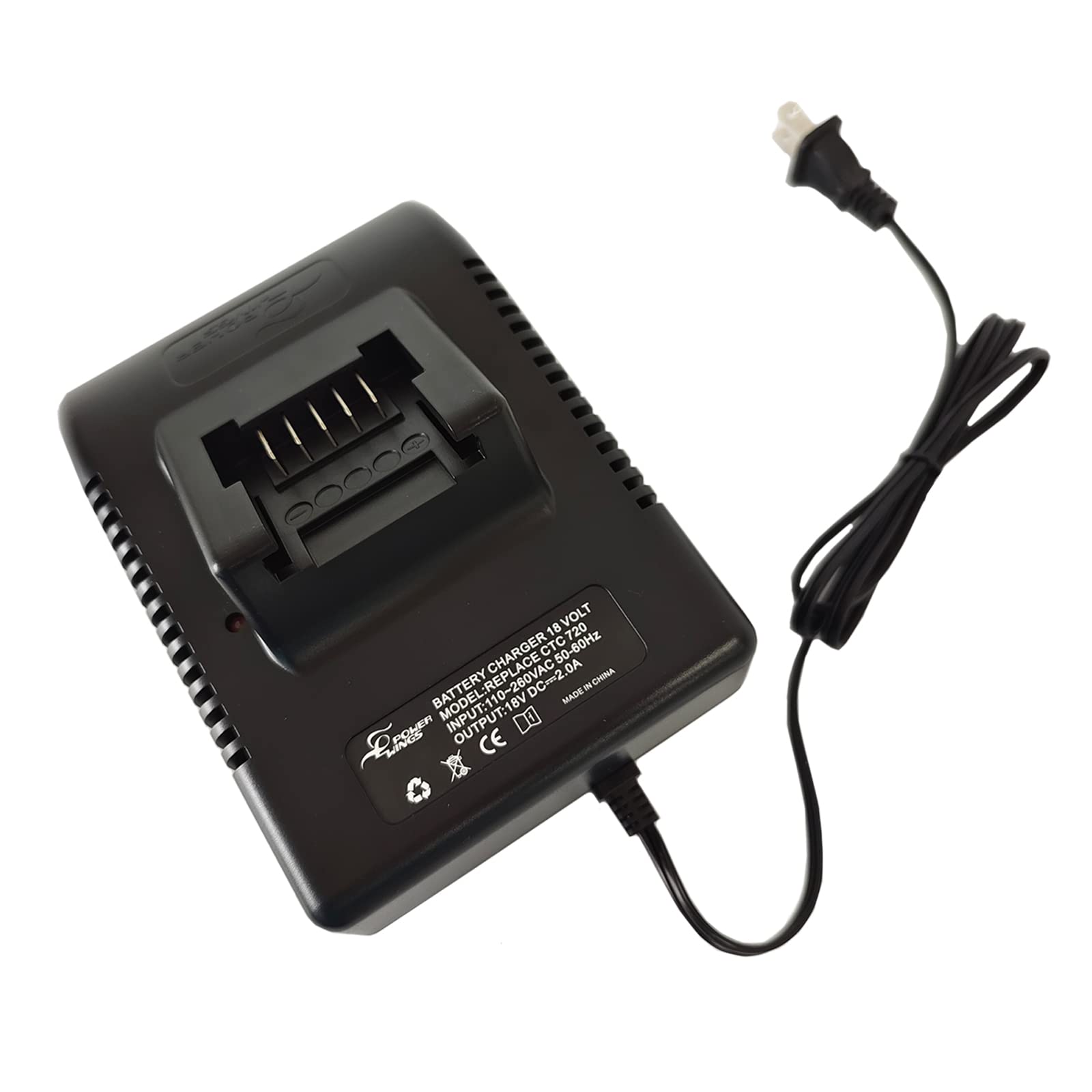 The Power Shop Replacement CTC720 Charger for Snap on 18V Battery for CTB8185 CTB8187 CTB7185 CT7850 CT8850