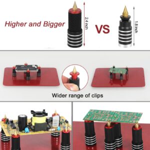 Soldering Helping Hands, NEWACALOX Third Hand Magnetic Helping Tool with 4 Soldering Helping Arms & Big PCB clamp Holder & 4 Upgrade PCB Holder Pillars, Waterproof Solder Clamp Station