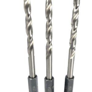 FTG USA Wood Countersink Drill Bit Set Sizes 6 8 10 12 Countersink Tapered Drill Bits, 2 Wood Plug Cutter 3/8" & 1/2" with 3 Replacement Bits #8 (11/64"), 2 Stop Collars, 1 Allen Wrench, Hex Shank