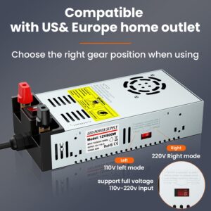 Denfix SMPS 110V AC to 12V DC Converter Power Supply Adapter Switch Transformer Max 50A 600W (with Switch)