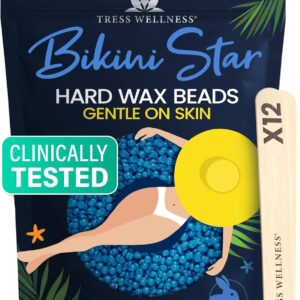 Tress Wellness Hard wax beads for hair removal - For sensitive skin - Bikini Star 1.2lb