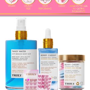 Truly Beauty Acne Treatment Bundle - Full Body Exfoliator with Pimple Patches and Hydrocolloid Back Patches