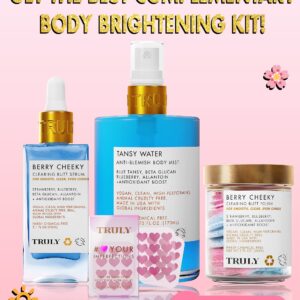 Truly Beauty Acne Treatment Bundle - Full Body Exfoliator with Pimple Patches and Hydrocolloid Back Patches