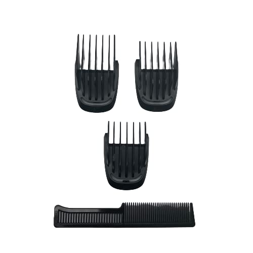 Trimmer Replacement 3 Piece Set (9mm 12mm 16mm) Haircut Blade Guards for Philips Norelco Multigroom with Small Beard Comb