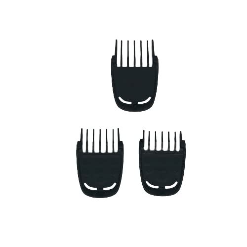 Trimmer Replacement 3 Piece Set (9mm 12mm 16mm) Haircut Blade Guards for Philips Norelco Multigroom with Small Beard Comb