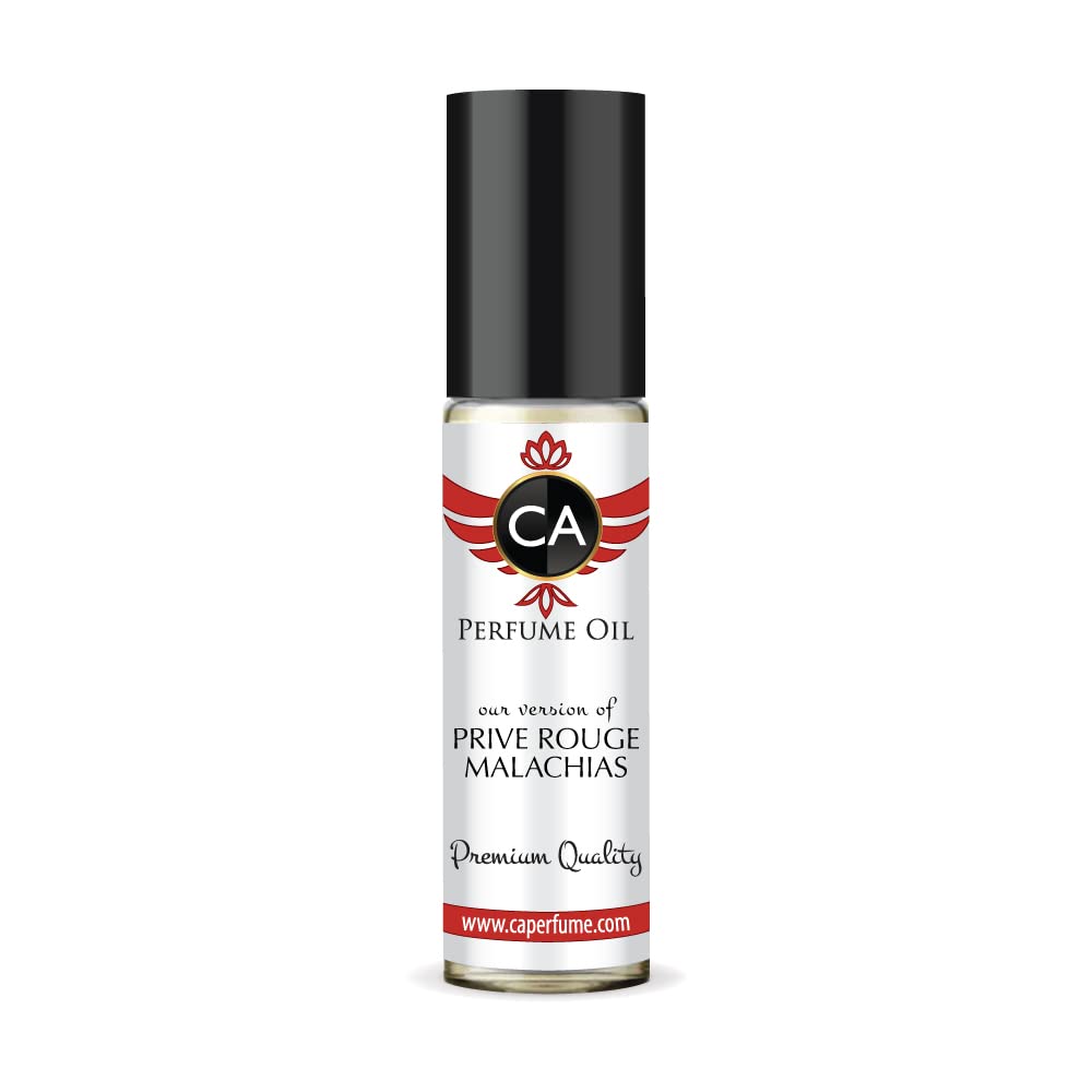 CA Perfume Club Impression of ARMN Prive Rouge Malachias For Women & Men Replica Fragrance Body Oil Dupes Alcohol-Free Essential Aromatherapy Sample Travel Size Long Lasting Roll-On 0.3 Fl Oz/10ml