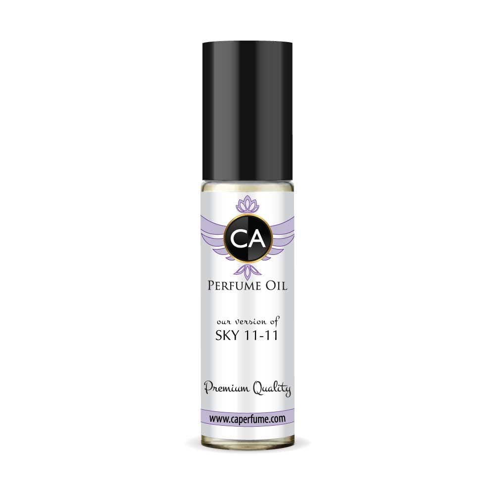 CA Perfume Impression of Emra Sky 11-11 For Women & Men Replica Fragrance Body Oil Dupes Alcohol-Free Essential Aromatherapy Sample Travel Size Concentrated Long Lasting Attar Roll-On 0.3 Fl Oz/10ml